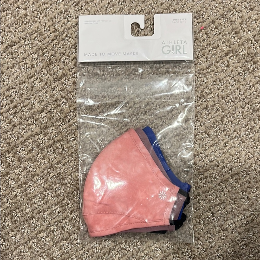 KIDS Athleta Pink and Blue Face Masks